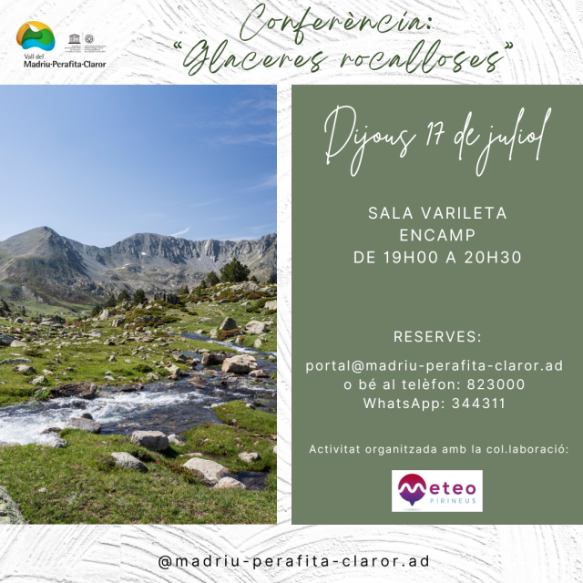 Promo conferència glaceres rocalloses